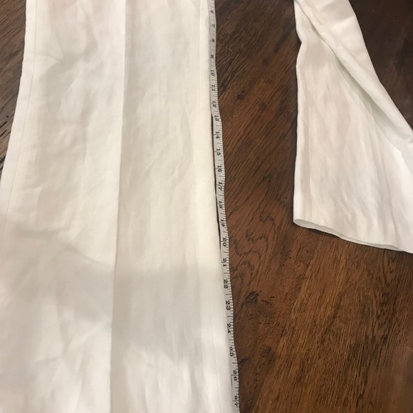 White House Black Market Legacy white linen pants - Picture 8 of 8